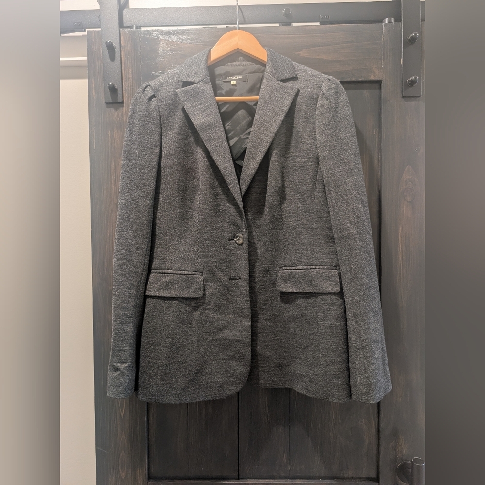 Ann Taylor Heather Gray Blazer
